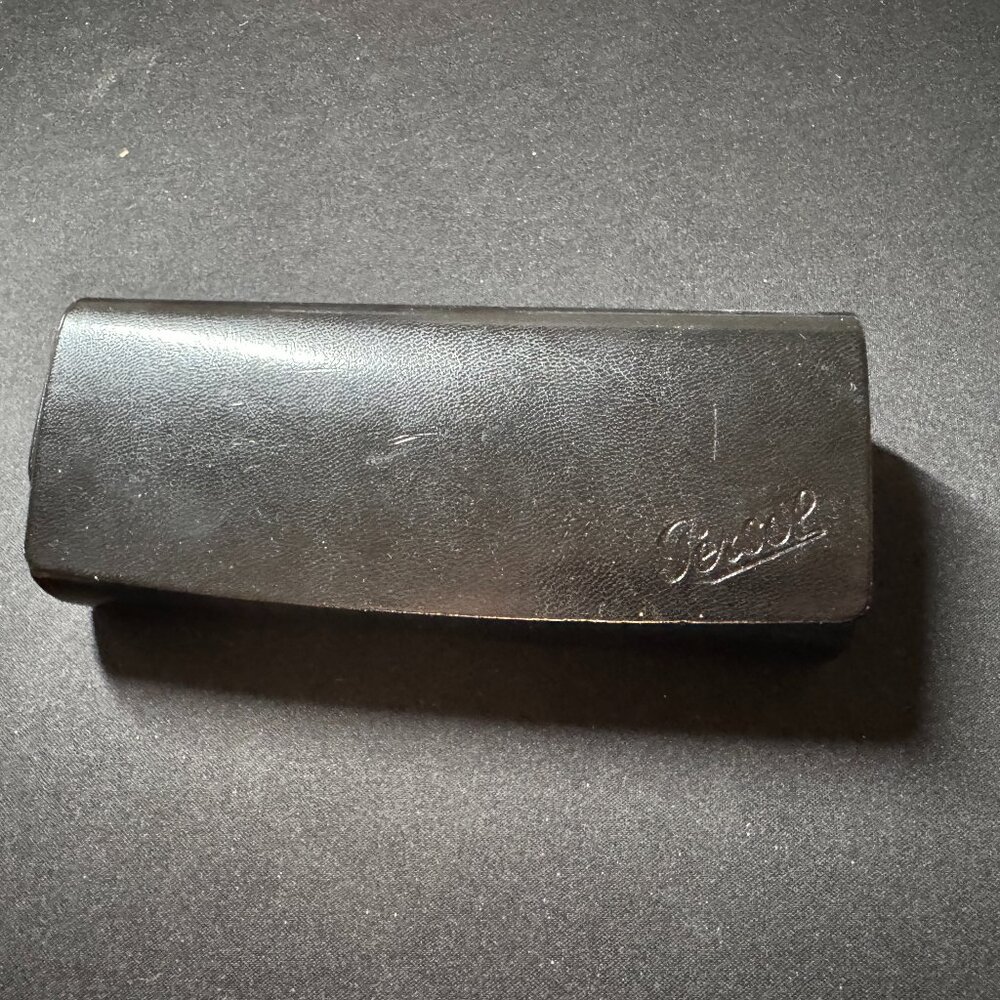 Black Leather PERSOL Sunglasses case